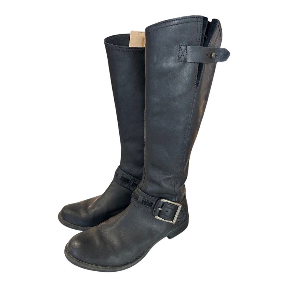 Timberland Women's Leather Tall Riding Boots Savin Hill Size 8.5 Like New
